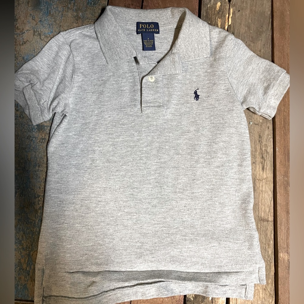 Ralph Lauren kids pique polo short sleeve size 4